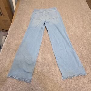 Trendy retro seventies boho flowy Light Wash Old Navy Wow Wide Leg 14L